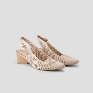 Vivaia Slingback Heels, Almond, Size 8